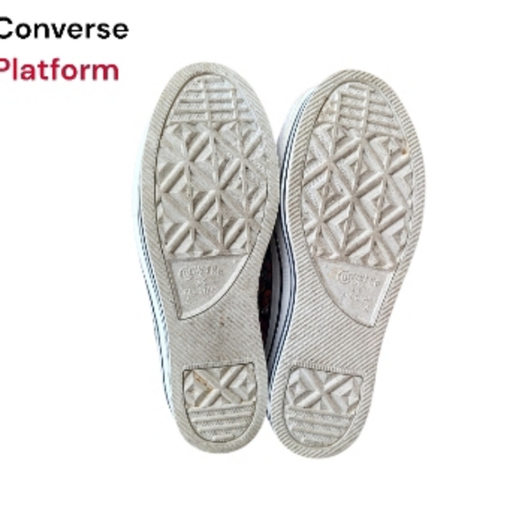 Girls United Platform Converse All Star Chuck Taylor Floral Hippie Black Women 6 - Picture 10 of 14